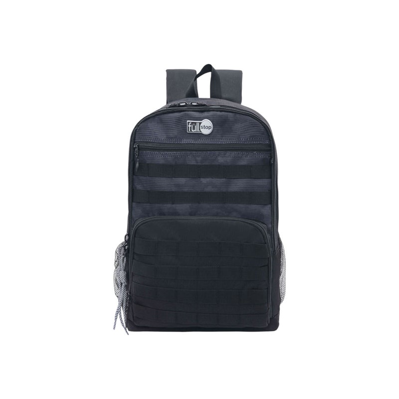 Full Stop Solid Black School Backpack for Kids - Image 1